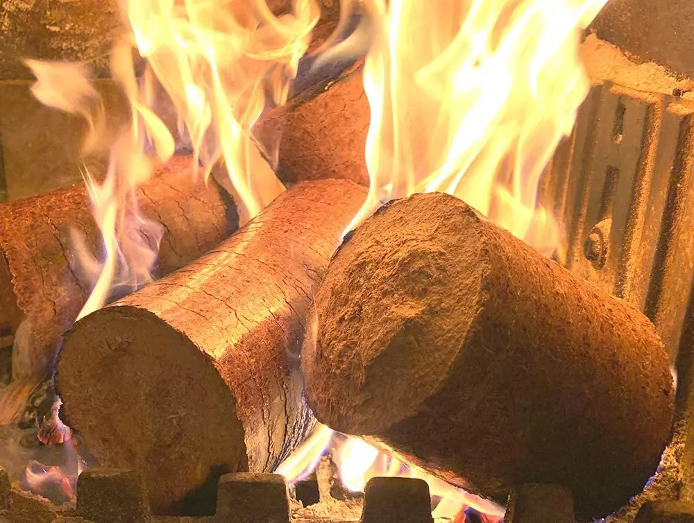 Bûches compressées bois densifié